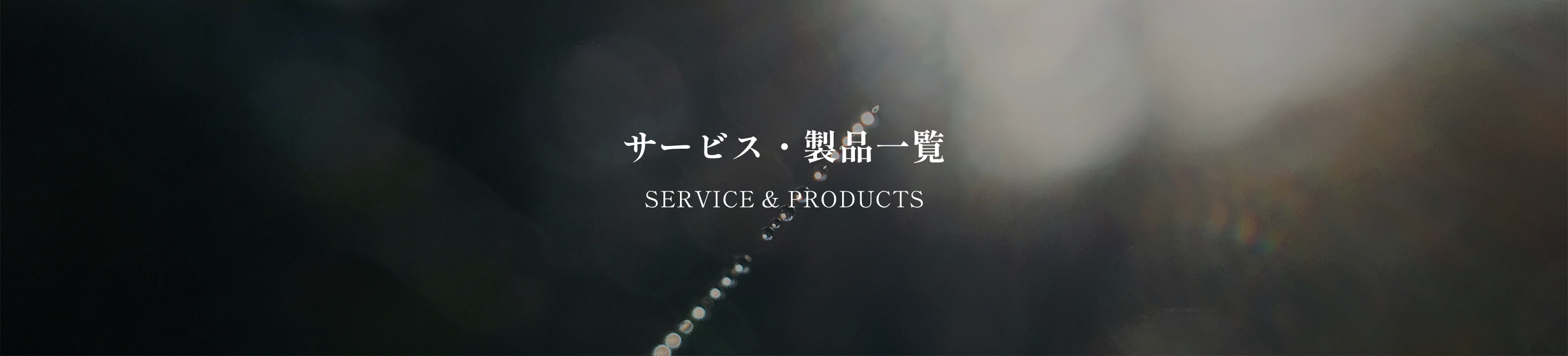 サービス・製品一覧